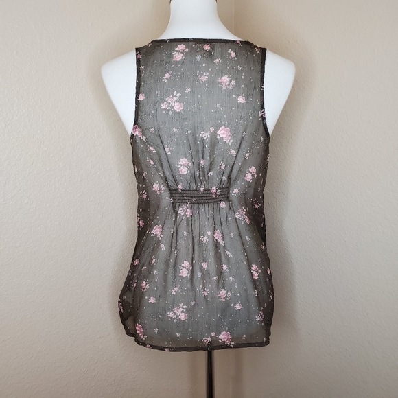 Chiffon Floral & Crochet Tank - Picture 3 of 6
